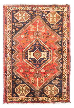 Perski dywan - Nomadyczny - 155 x 105 cm - jasna czerwień