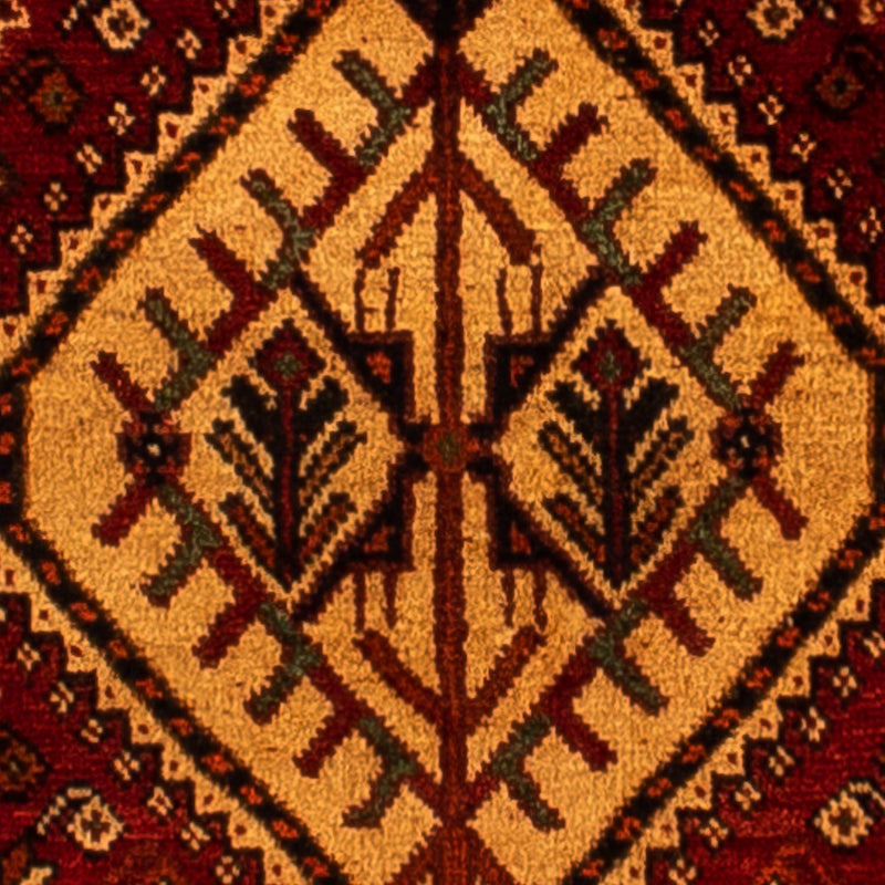 Perski dywan - Nomadyczny - 298 x 178 cm - ciemna czerwień