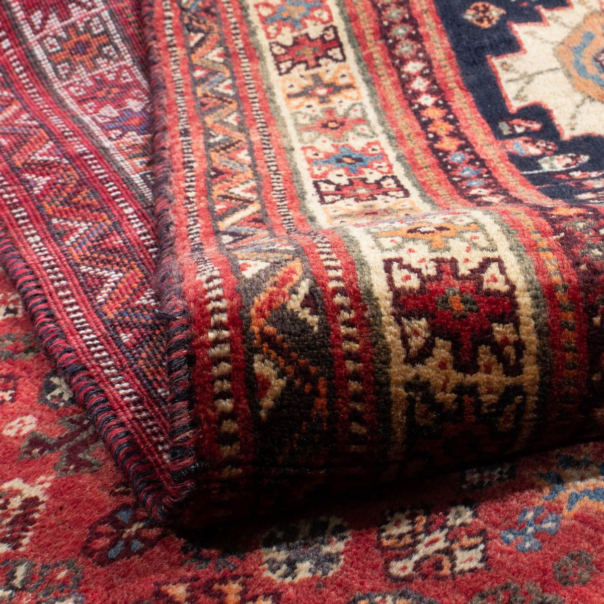 Perski dywan - Nomadyczny - 260 x 180 cm - czerwony