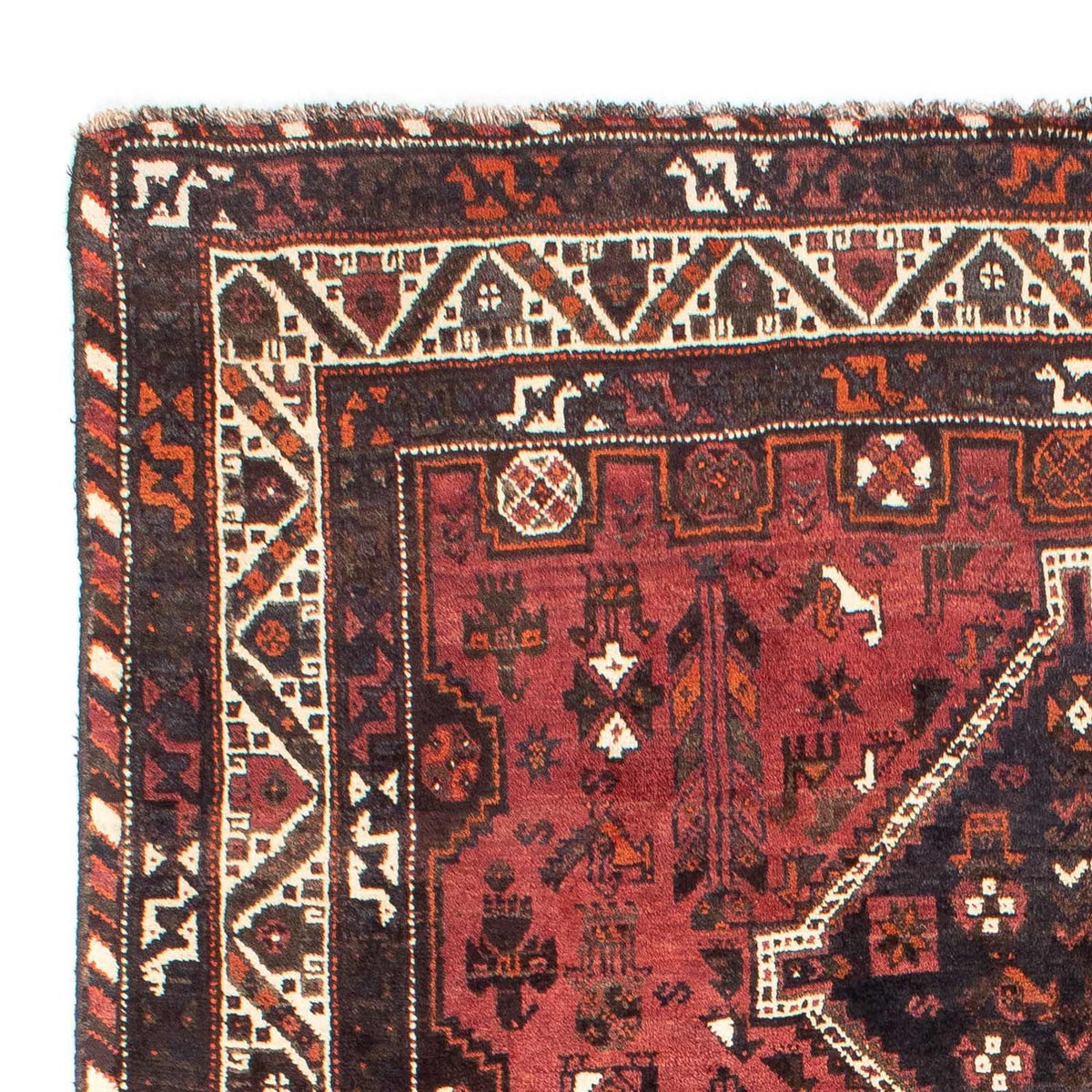 Perski dywan - Nomadyczny - 307 x 210 cm - ciemna czerwień