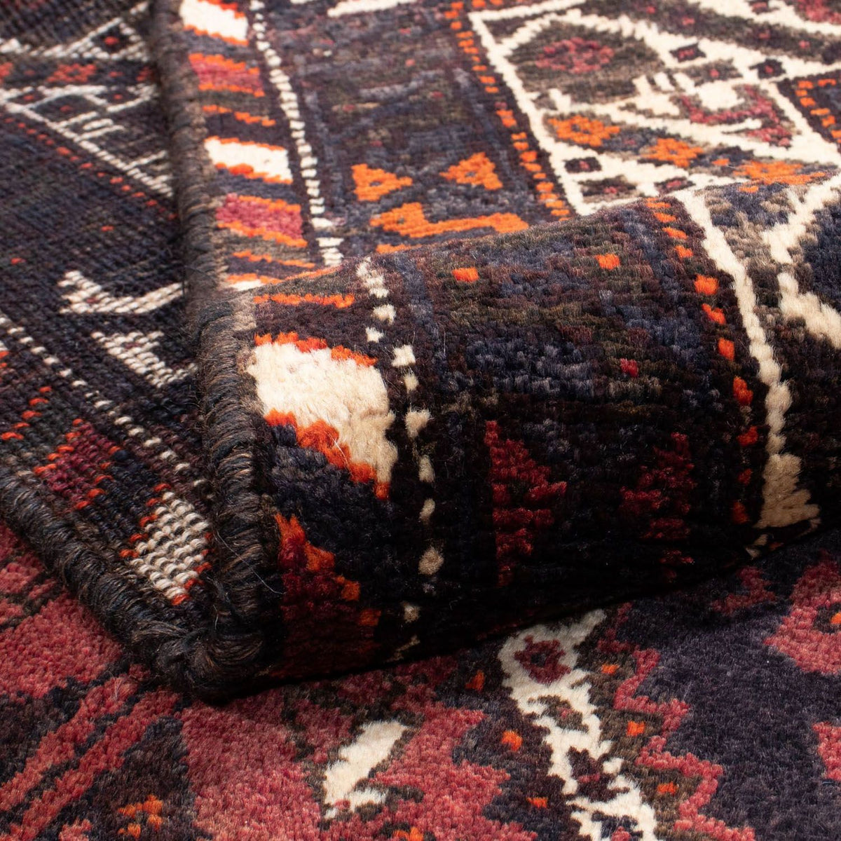 Perski dywan - Nomadyczny - 307 x 210 cm - ciemna czerwień