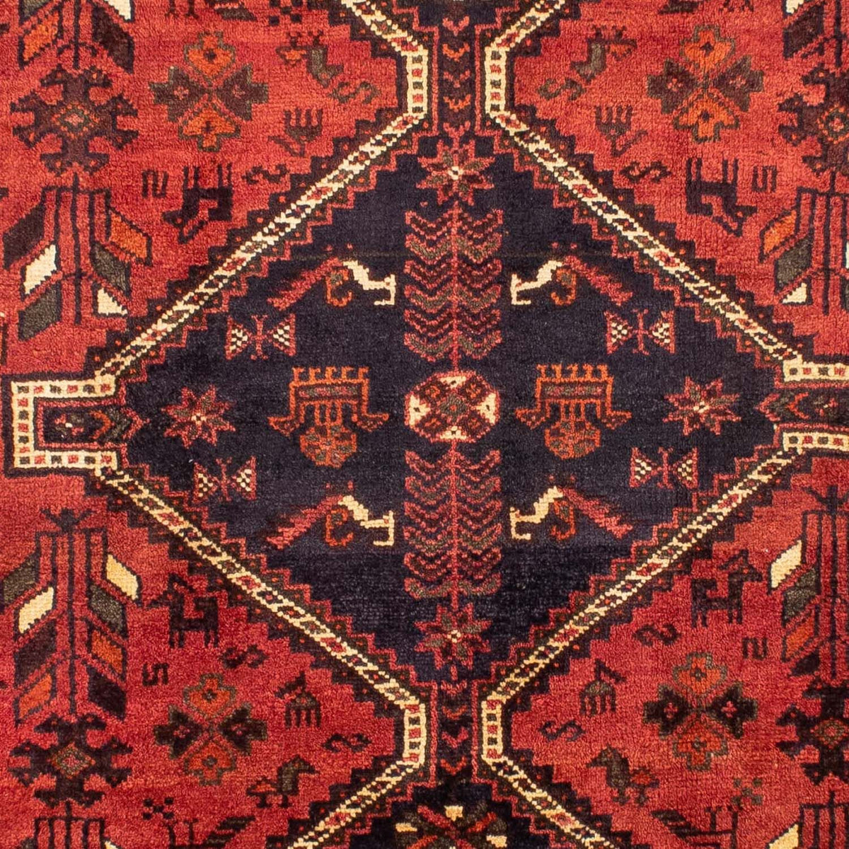 Perski dywan - Nomadyczny - 312 x 221 cm - ciemna czerwień