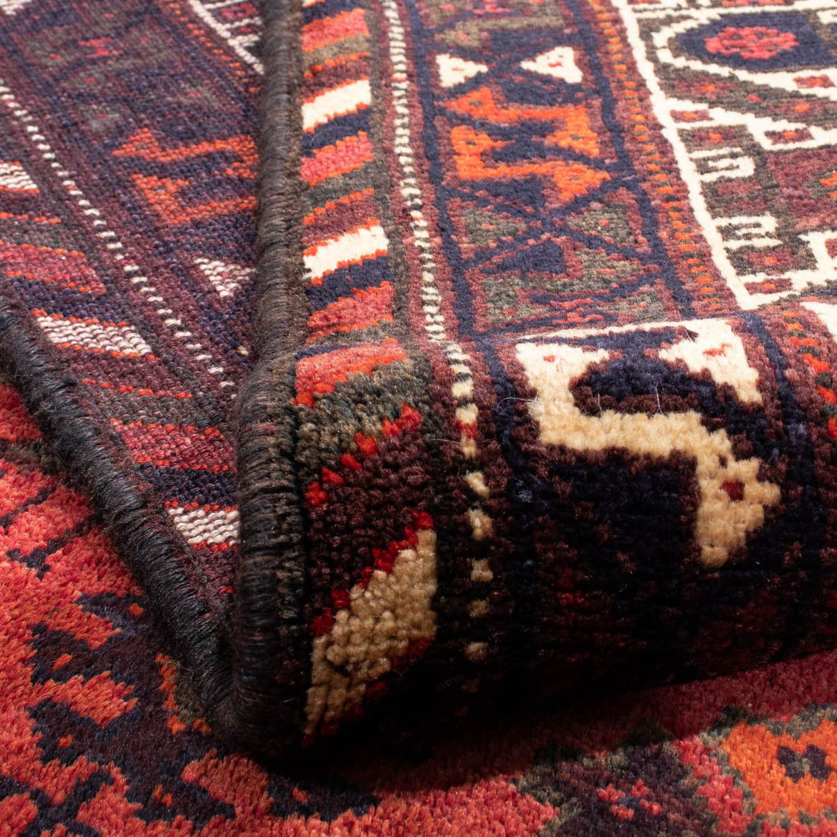 Perski dywan - Nomadyczny - 312 x 221 cm - ciemna czerwień