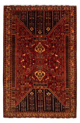 Perski dywan - Nomadyczny - 304 x 204 cm - ciemna czerwień