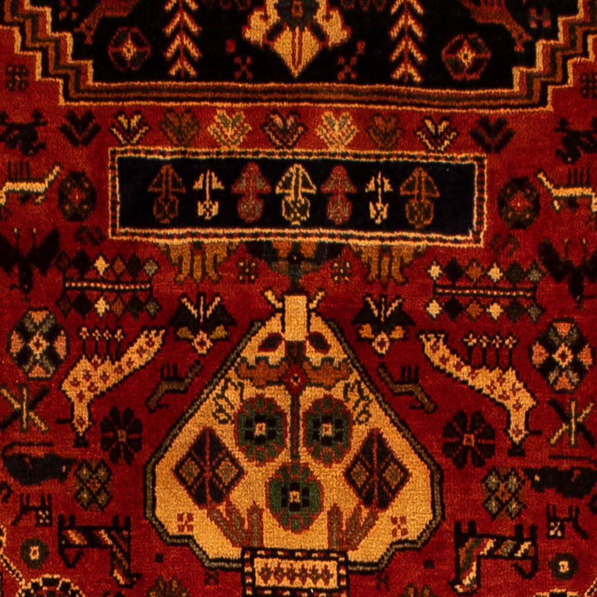 Perski dywan - Nomadyczny - 304 x 204 cm - ciemna czerwień