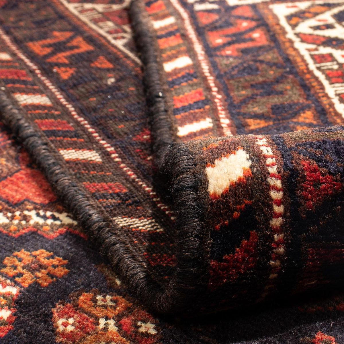 Perski dywan - Nomadyczny - 295 x 213 cm - ciemna czerwień