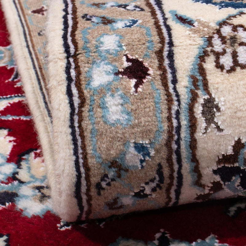 Dywan perski - Nain - 294 x 197 cm - ciemna czerwień