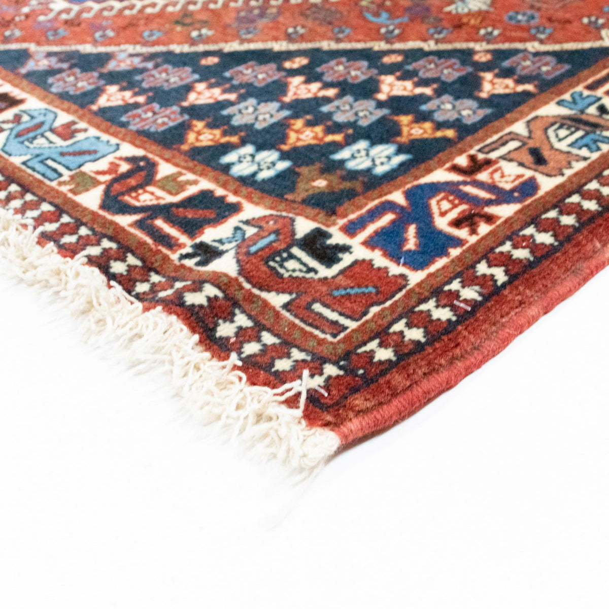 Perski dywan - Nomadyczny - 197 x 113 cm - czerwony