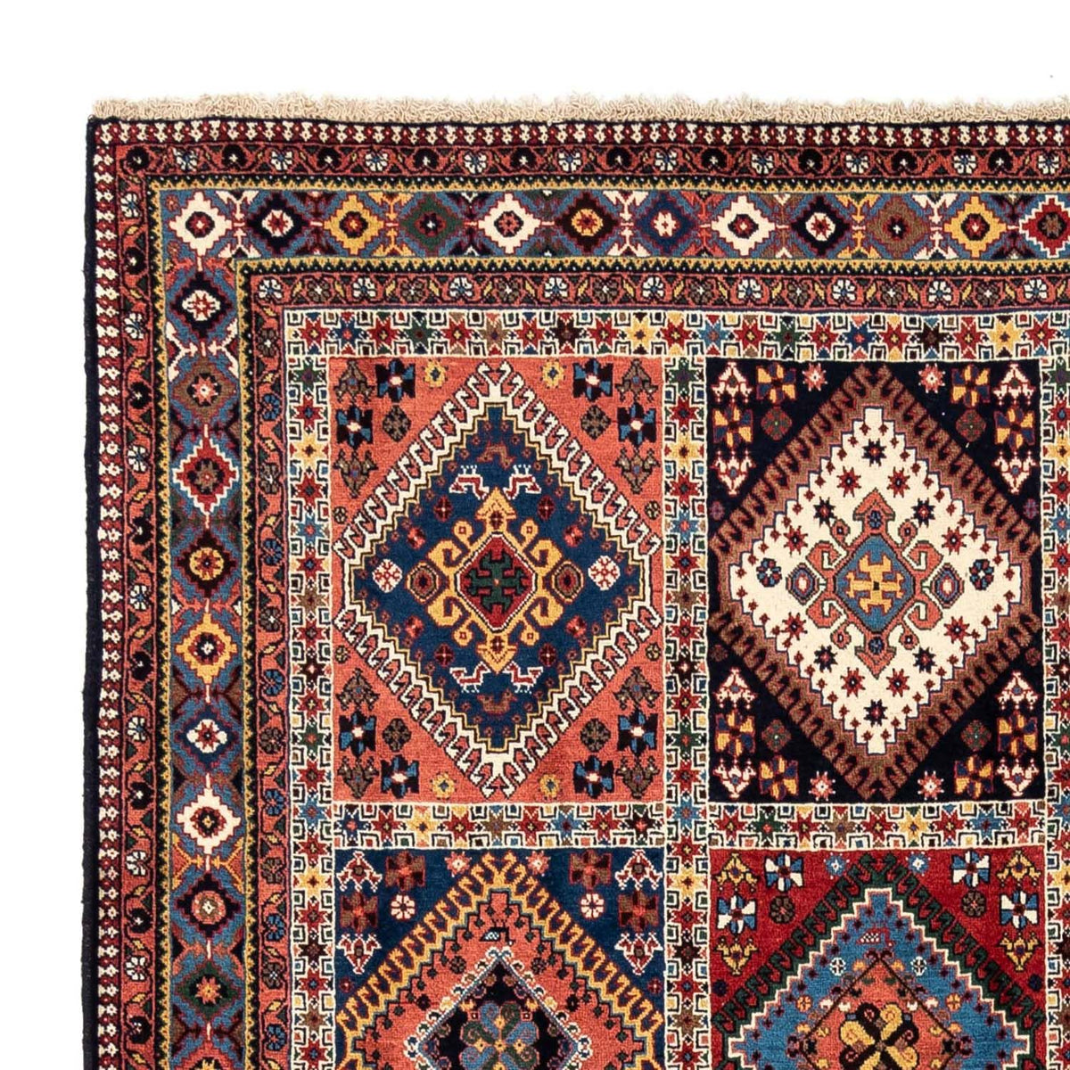 Perski dywan - Nomadyczny - 284 x 206 cm - jasna czerwień