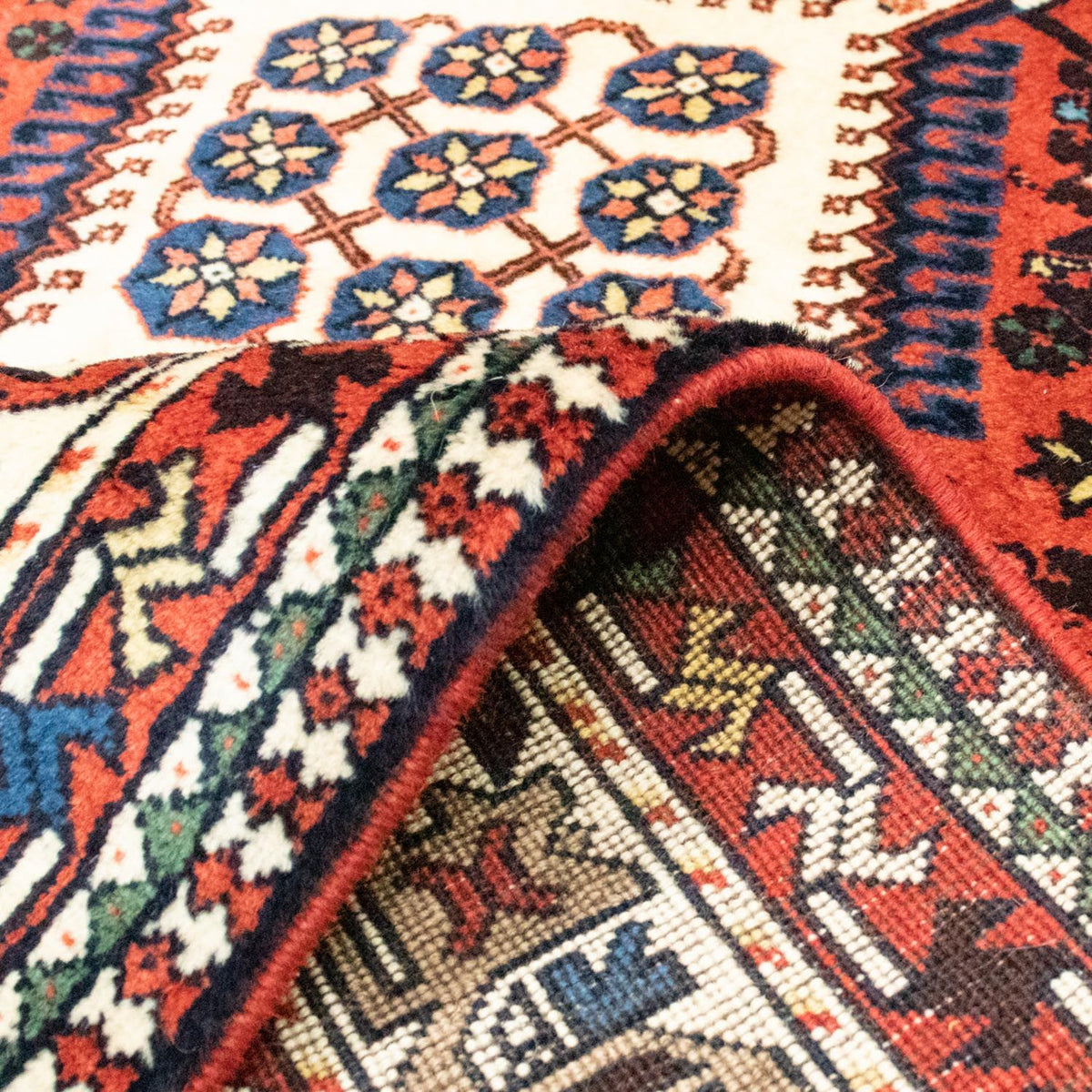 Perski dywan - Nomadyczny - 228 x 138 cm - czerwony