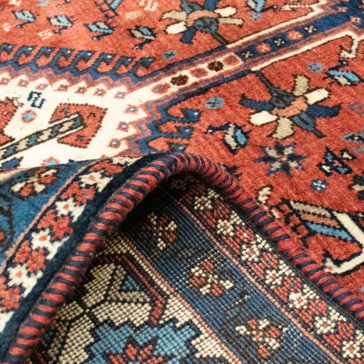 Perski dywan - Nomadyczny - 195 x 145 cm - czerwony