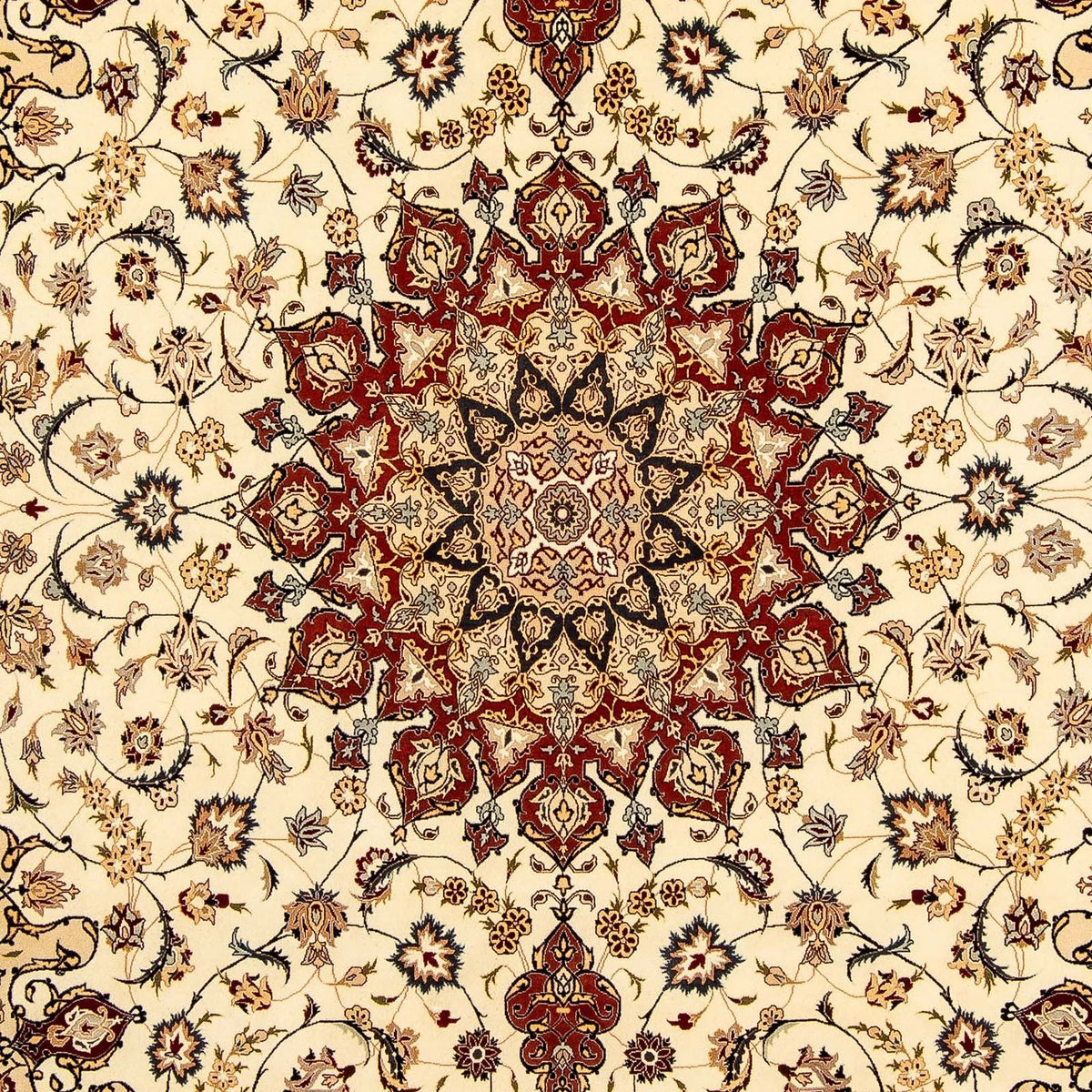 Dywan perski - Tabriz - Królewski - 372 x 251 cm - beżowy