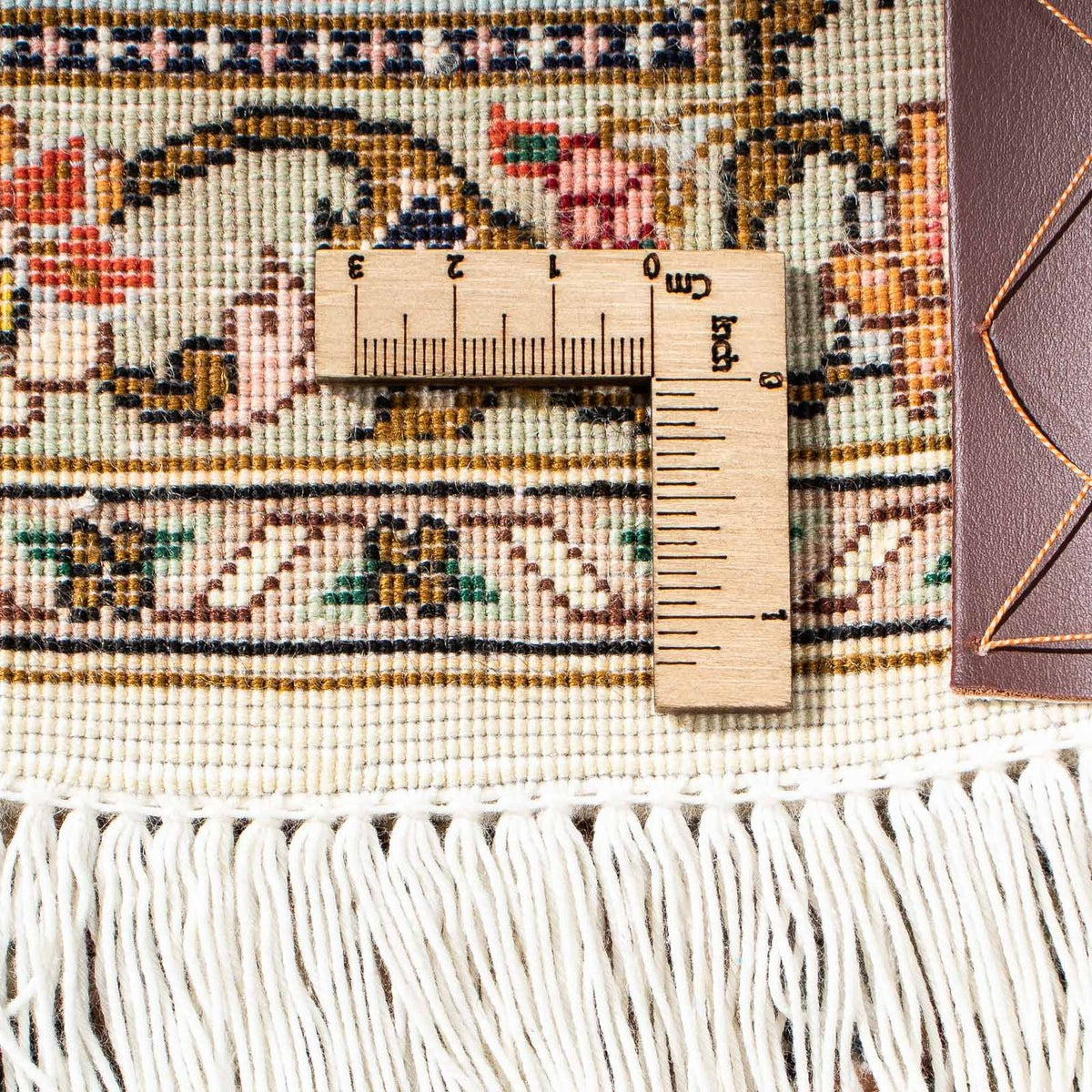 Dywan perski - Tabriz - Królewski - 204 x 154 cm - beżowy