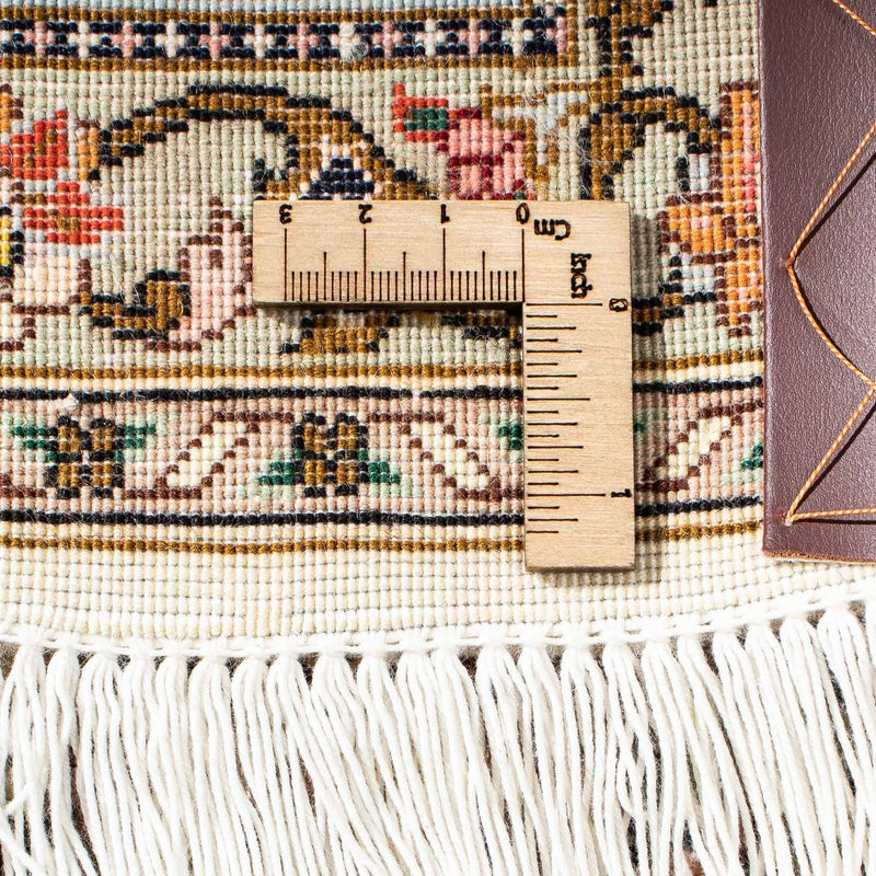 Dywan perski - Tabriz - Królewski - 204 x 154 cm - beżowy