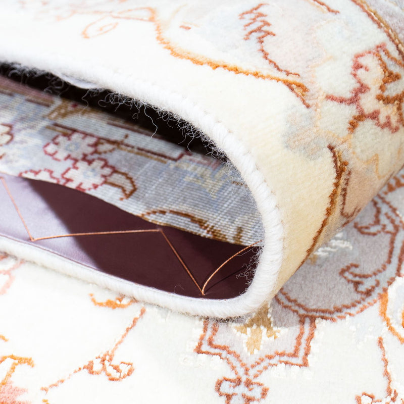 Dywan perski - Tabriz - Królewski - 243 x 171 cm - beżowy