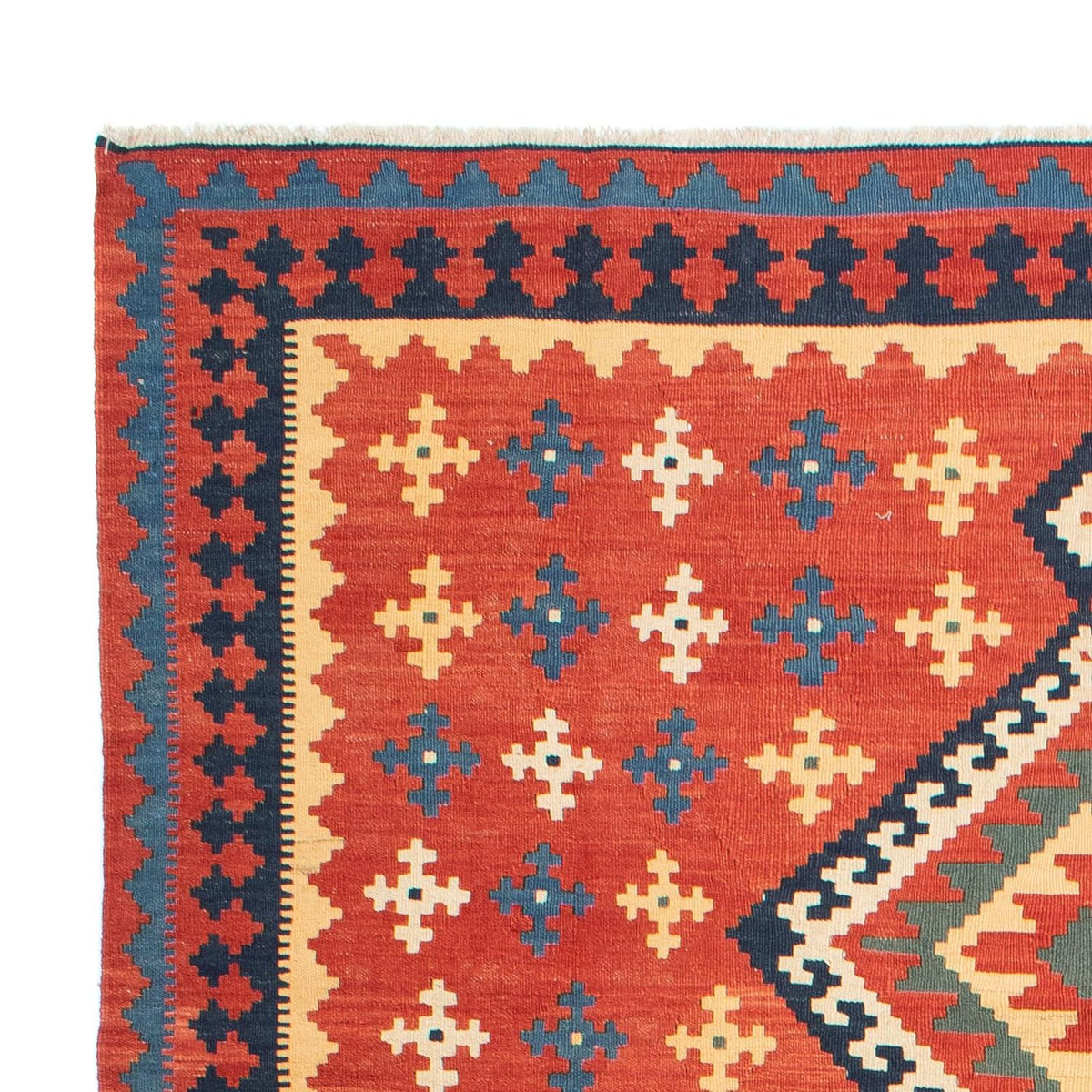 Dywan Kelim - Orientalny - 307 x 200 cm - rdza