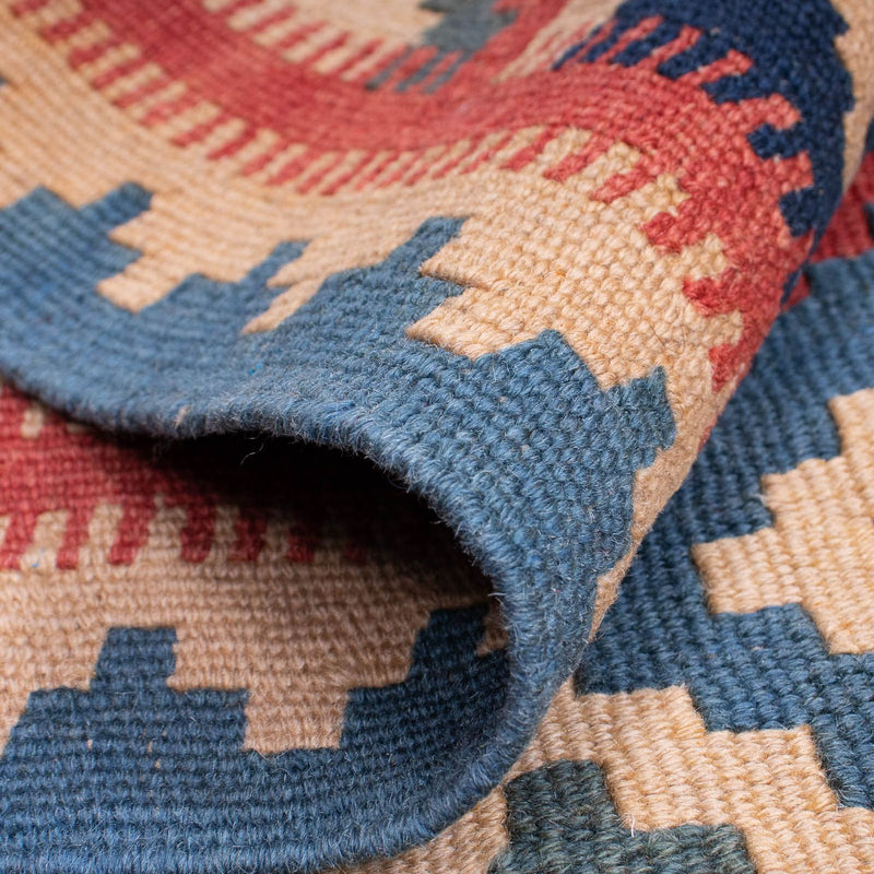 Dywan Kelim - Orientalny - 166 x 127 cm - niebieski