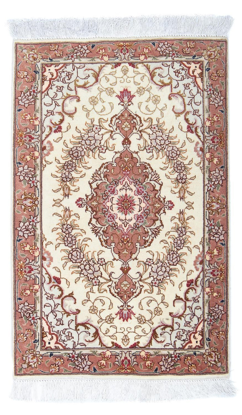 Dywan perski - Tabriz - Królewski - 93 x 61 cm - beżowy