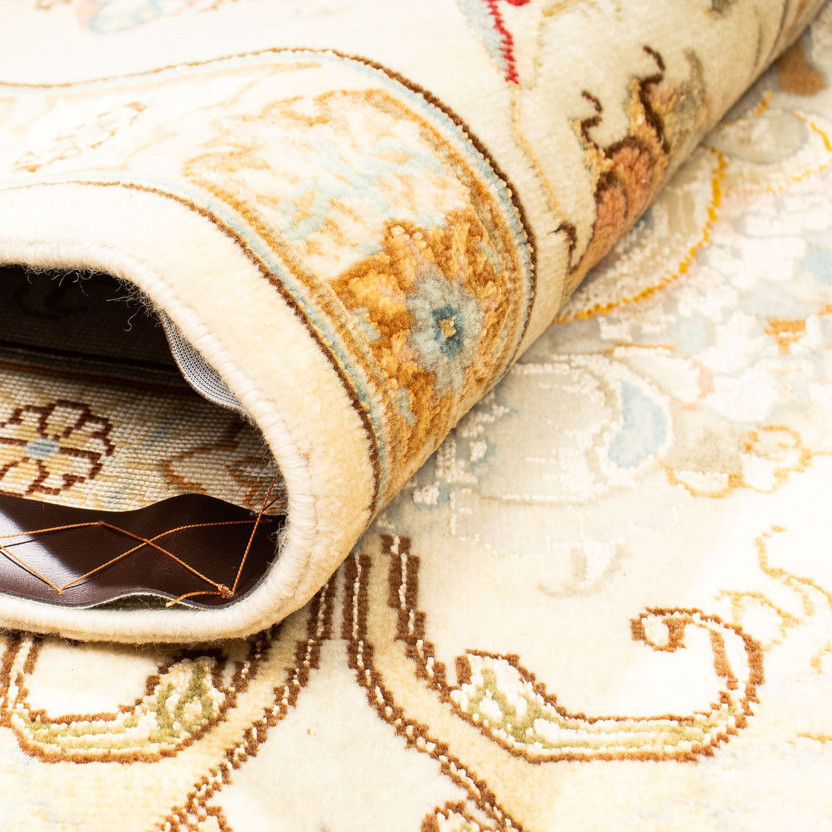 Dywan perski - Tabriz - Królewski - 307 x 198 cm - beżowy