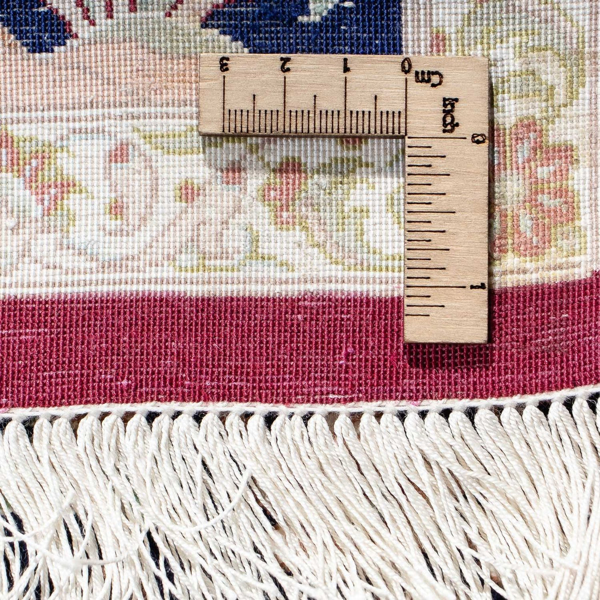 Dywan perski - Ghom - 87 x 59 cm - ciemnoniebieski