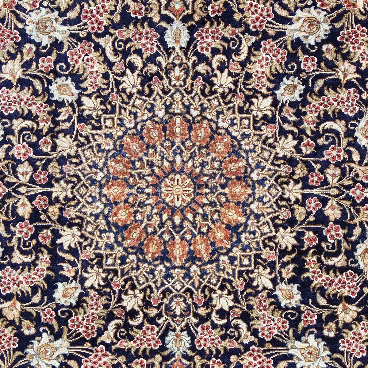 Dywan perski - Ghom - 82 x 57 cm - ciemna czerwień