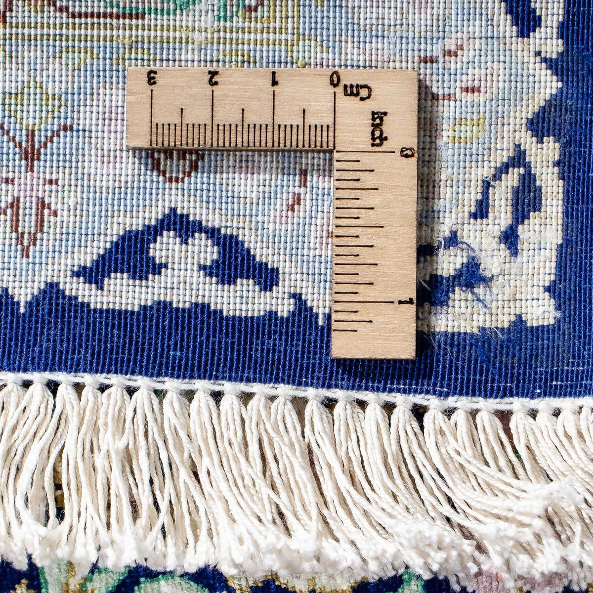 Dywan perski - Ghom - 88 x 63 cm - ciemnoniebieski