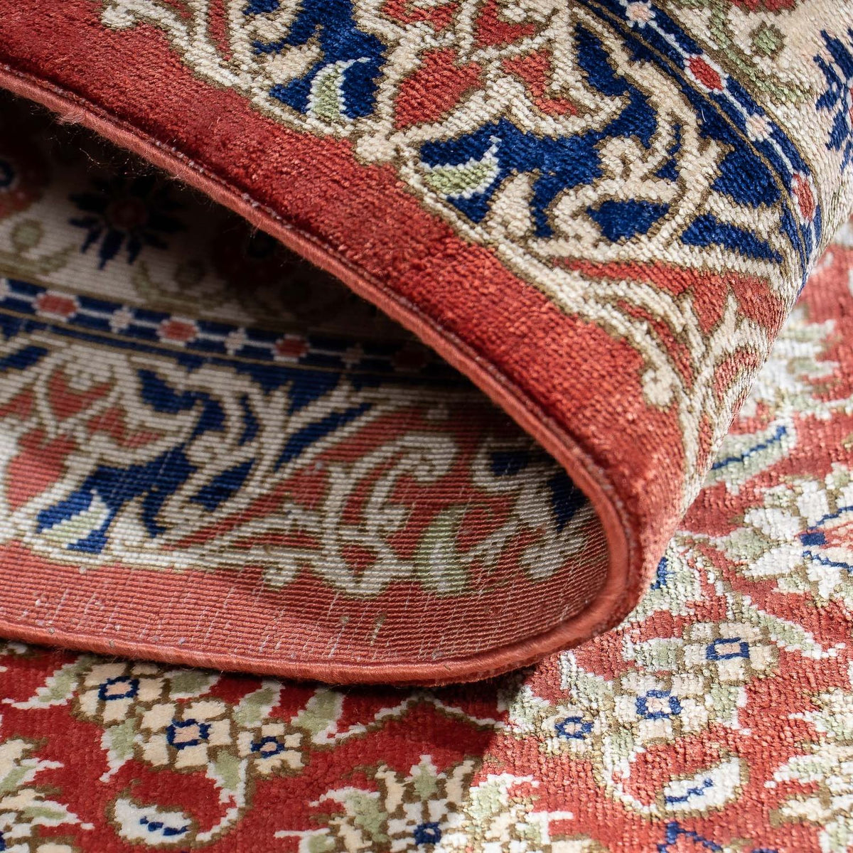 Dywan perski - Ghom - 86 x 60 cm - rdza