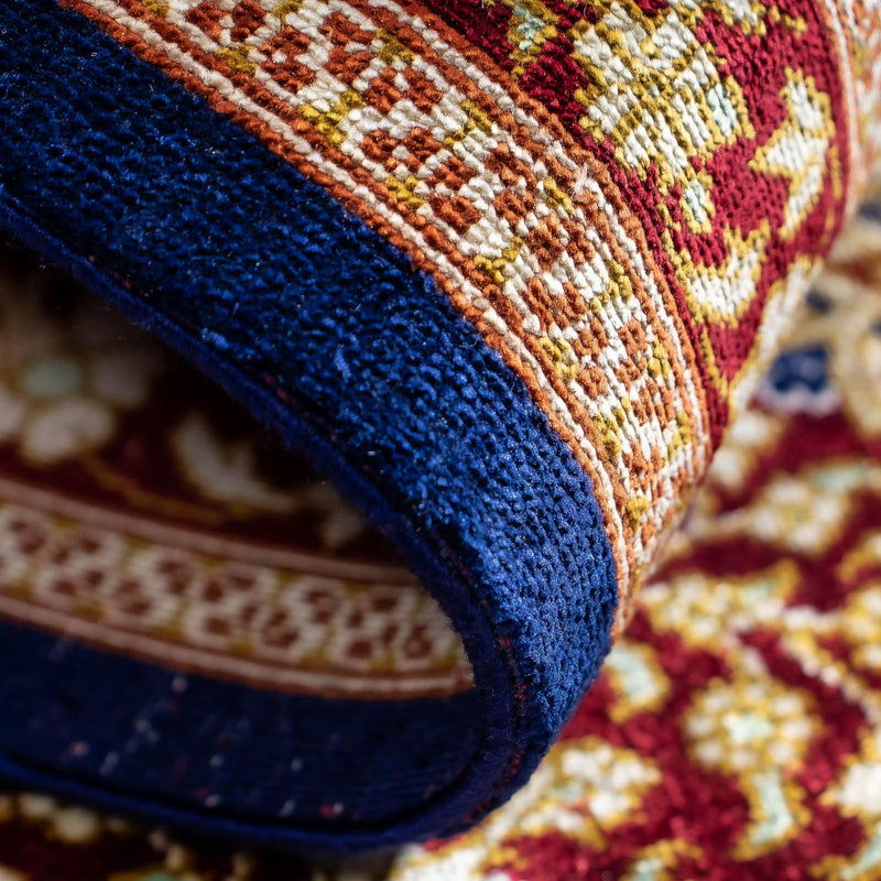 Dywan perski - Ghom - 93 x 60 cm - ciemnoniebieski