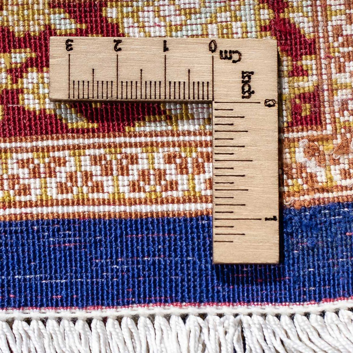 Dywan perski - Ghom - 93 x 60 cm - ciemnoniebieski