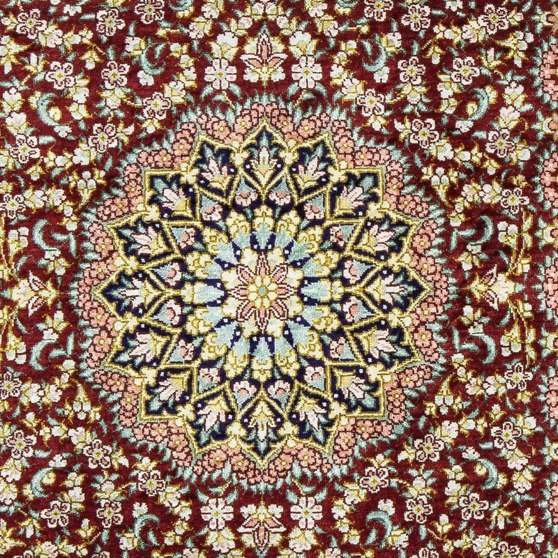 Dywan perski - Ghom - 78 x 57 cm - wielokolorowy