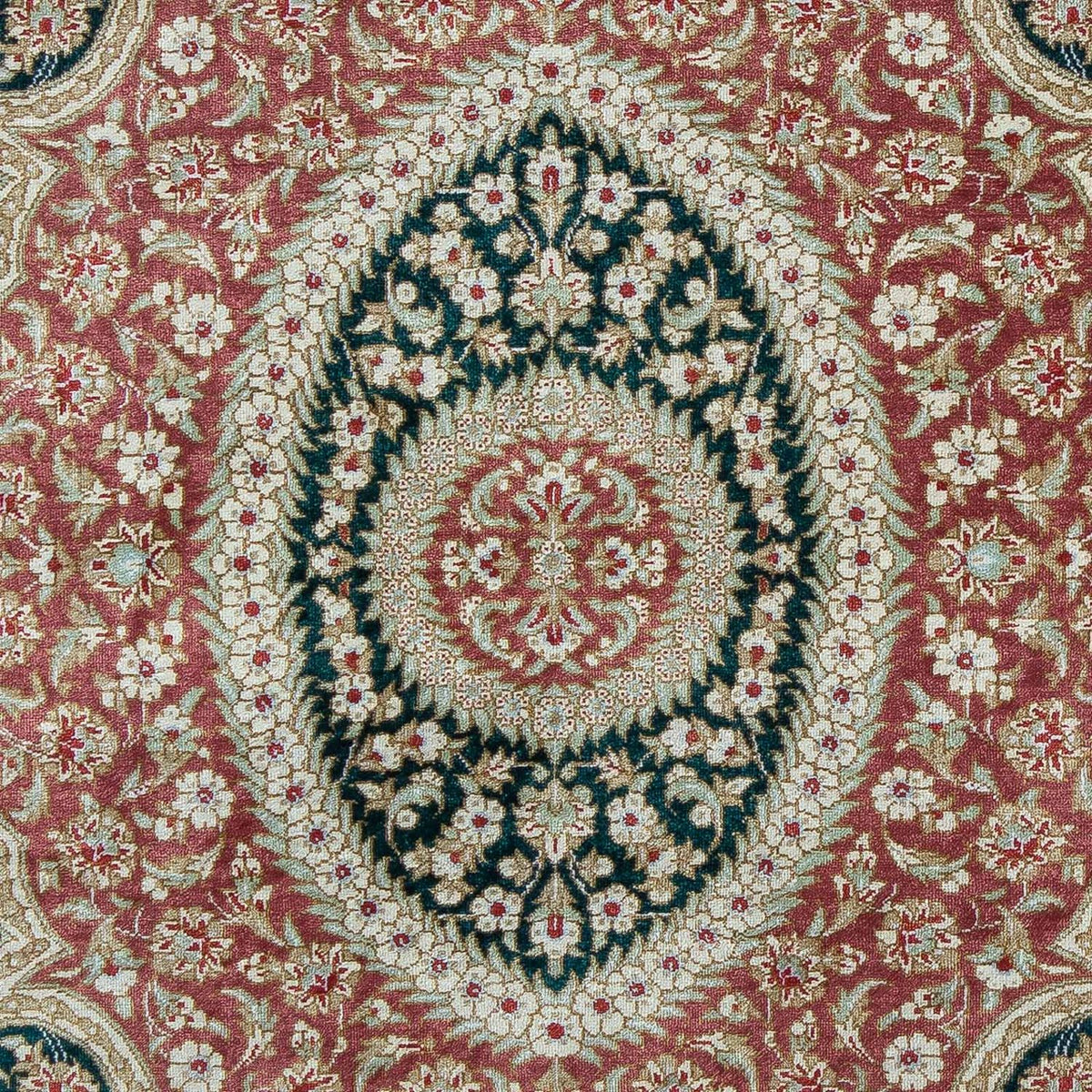 Dywan perski - Ghom - 85 x 58 cm - ciemnoniebieski