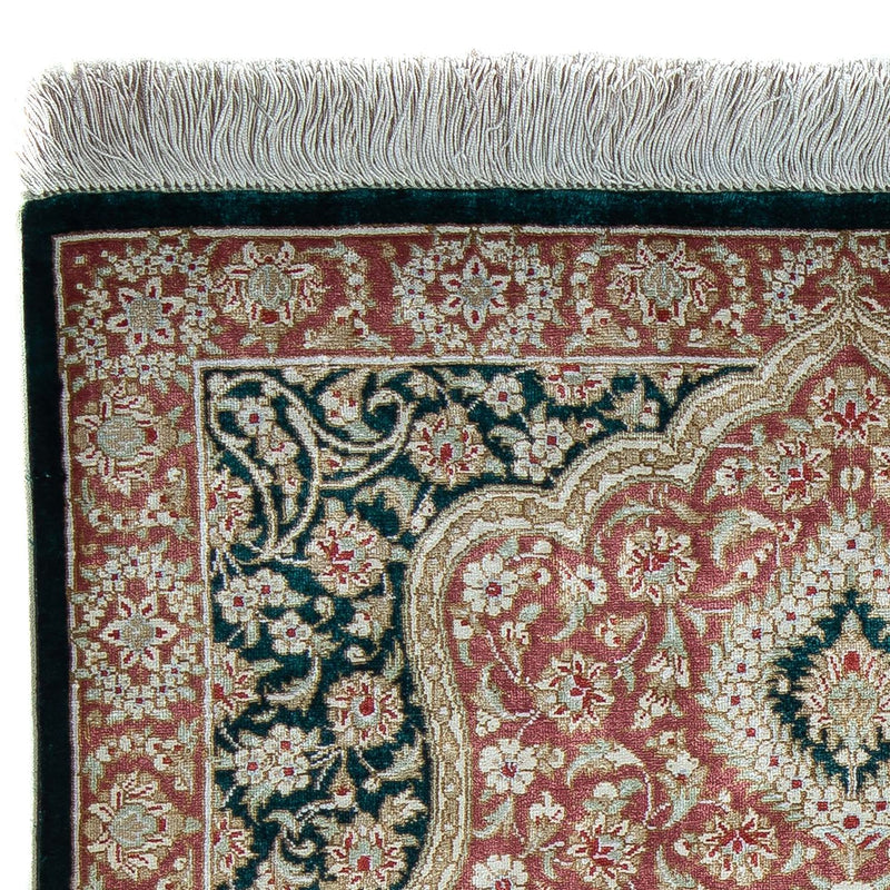 Dywan perski - Ghom - 85 x 58 cm - ciemnoniebieski