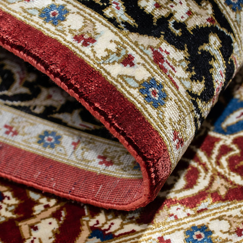 Dywan perski - Ghom - 81 x 55 cm - ciemna czerwień