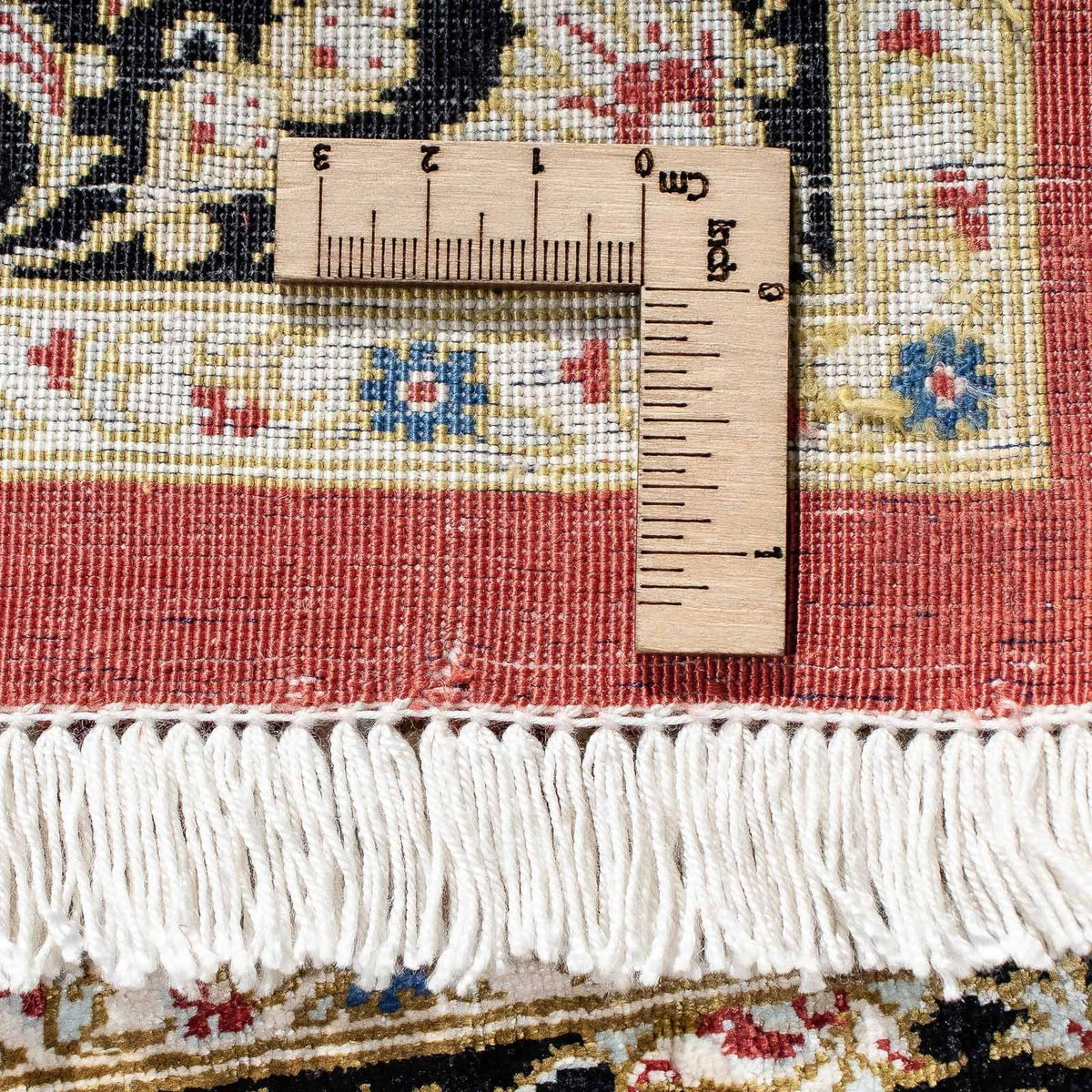 Dywan perski - Ghom - 81 x 55 cm - ciemna czerwień