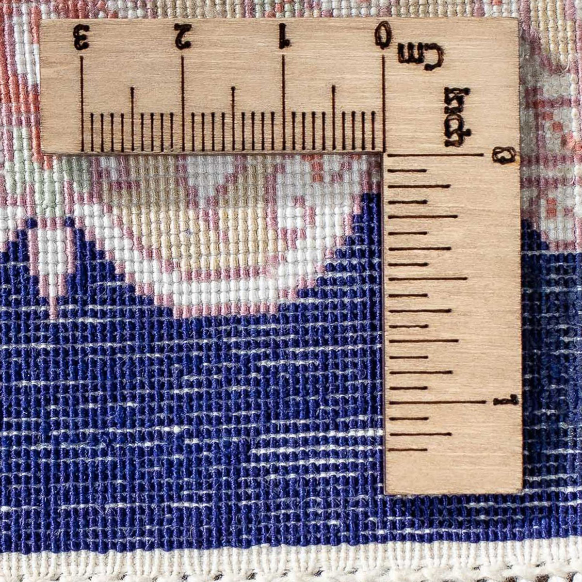 Dywan perski - Ghom - 80 x 56 cm - ciemnoniebieski