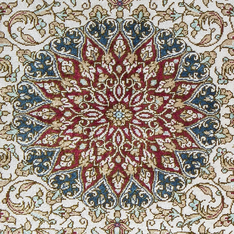 Dywan perski - Ghom - 78 x 60 cm - ciemna czerwień