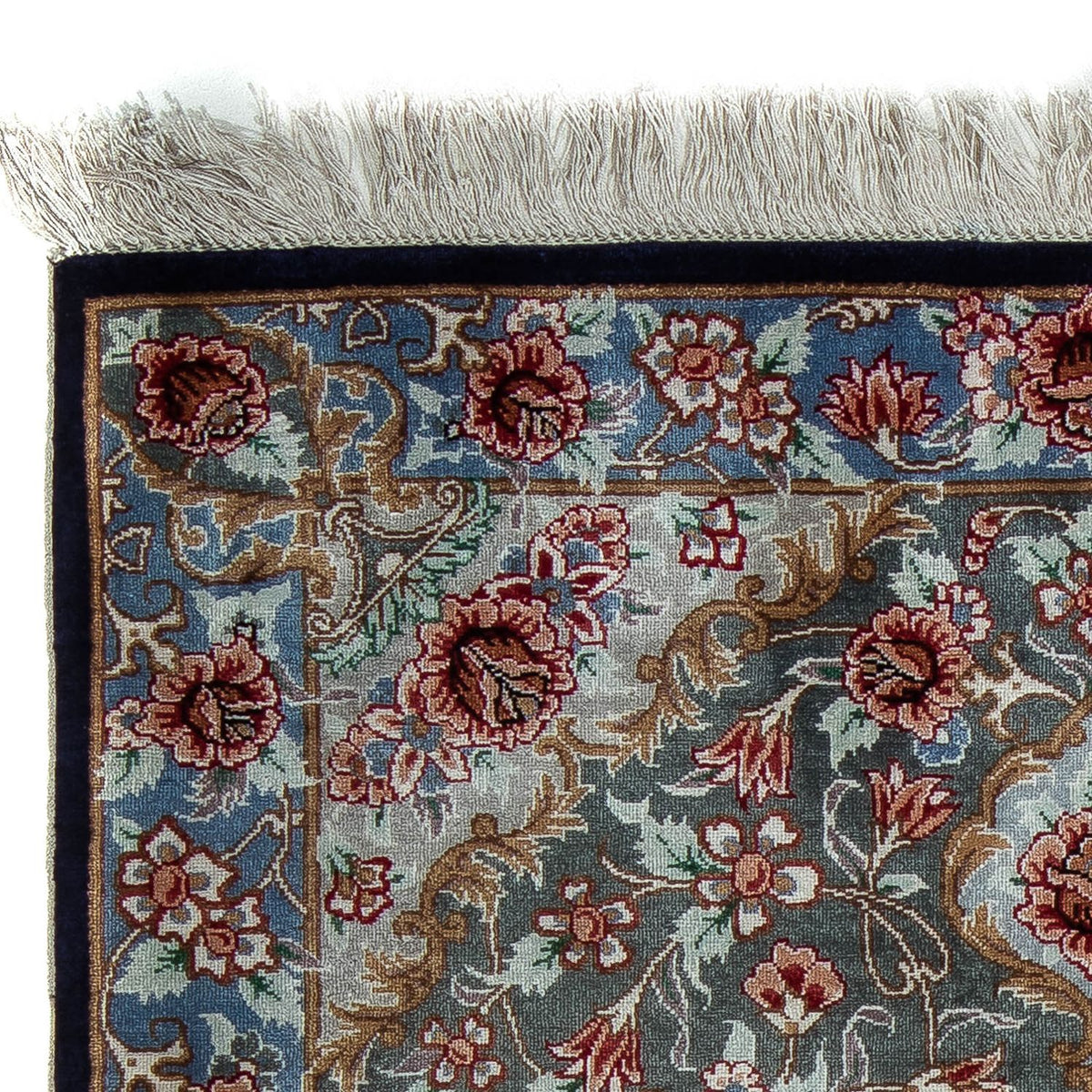 Dywan perski - Ghom - 77 x 56 cm - wielokolorowy