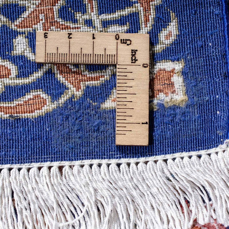 Dywan perski - Ghom - 80 x 55 cm - ciemnoniebieski