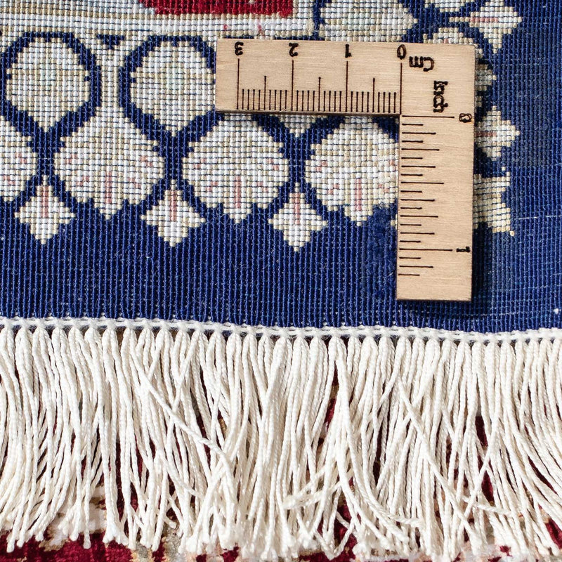 Dywan perski - Ghom - 85 x 58 cm - ciemnoniebieski