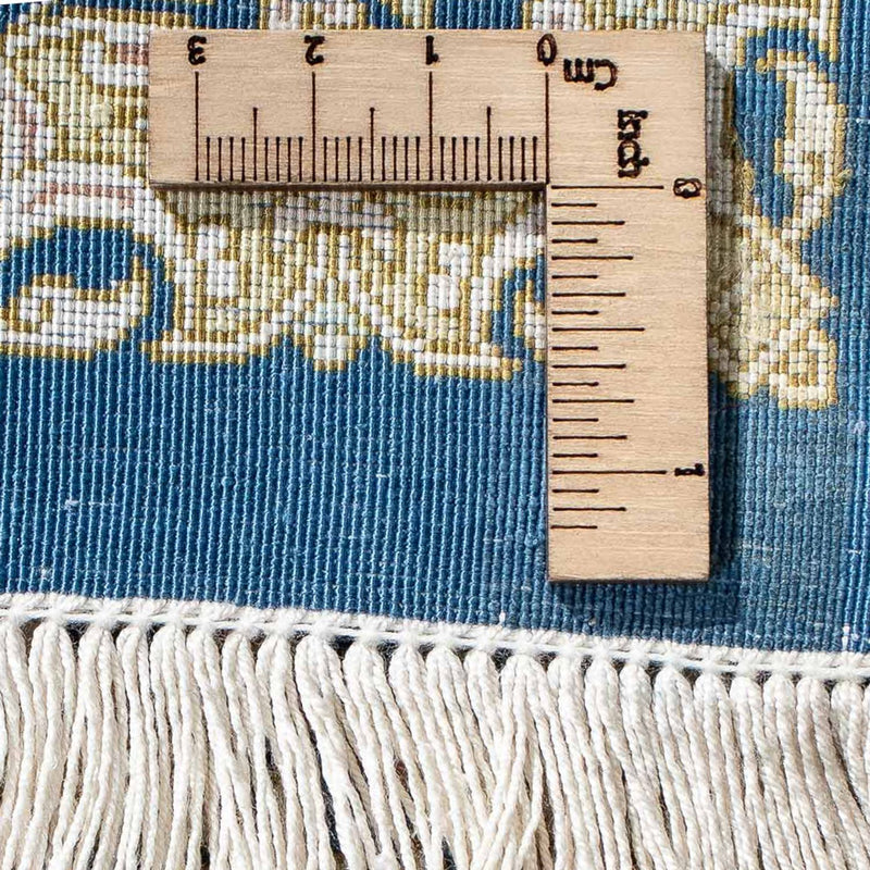 Dywan perski - Ghom - 92 x 61 cm - ciemnoniebieski