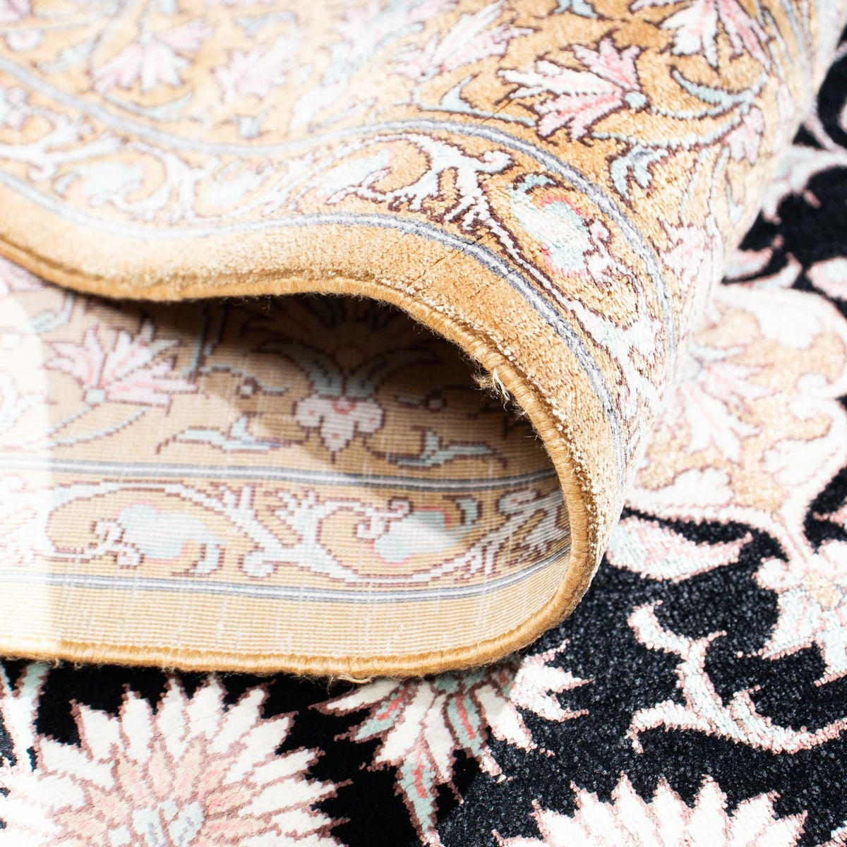 Dywan perski - Ghom - 113 x 77 cm - beżowy