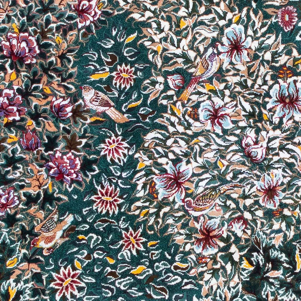 Dywan perski - Ghom - 120 x 78 cm - ciemna czerwień