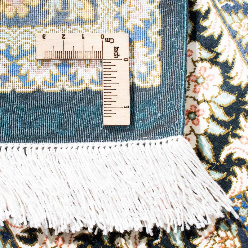 Dywan perski - Ghom - 118 x 80 cm - ciemnoniebieski