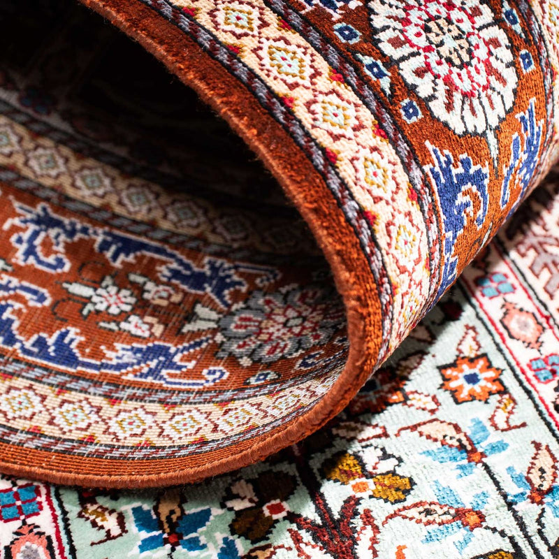 Dywan perski - Ghom - 122 x 77 cm - wielokolorowy