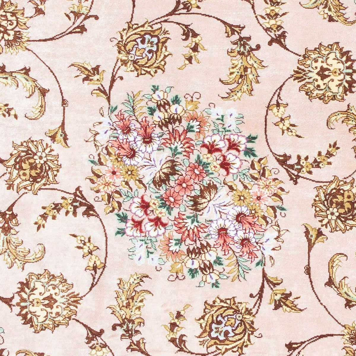 Dywan perski - Ghom - 123 x 80 cm - beżowy