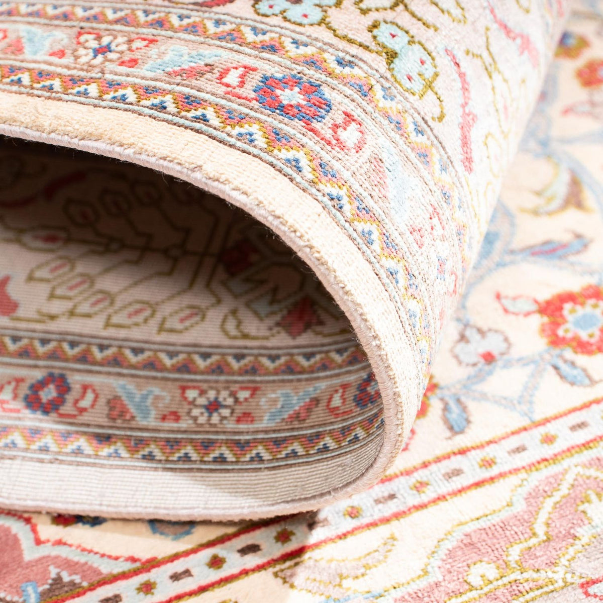 Dywan perski - Ghom - 122 x 75 cm - beżowy