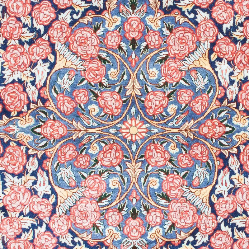 Dywan perski - Ghom - 119 x 77 cm - ciemnoniebieski