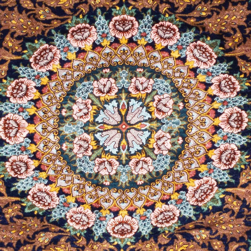 Dywan perski - Ghom - 119 x 79 cm - ciemna czerwień