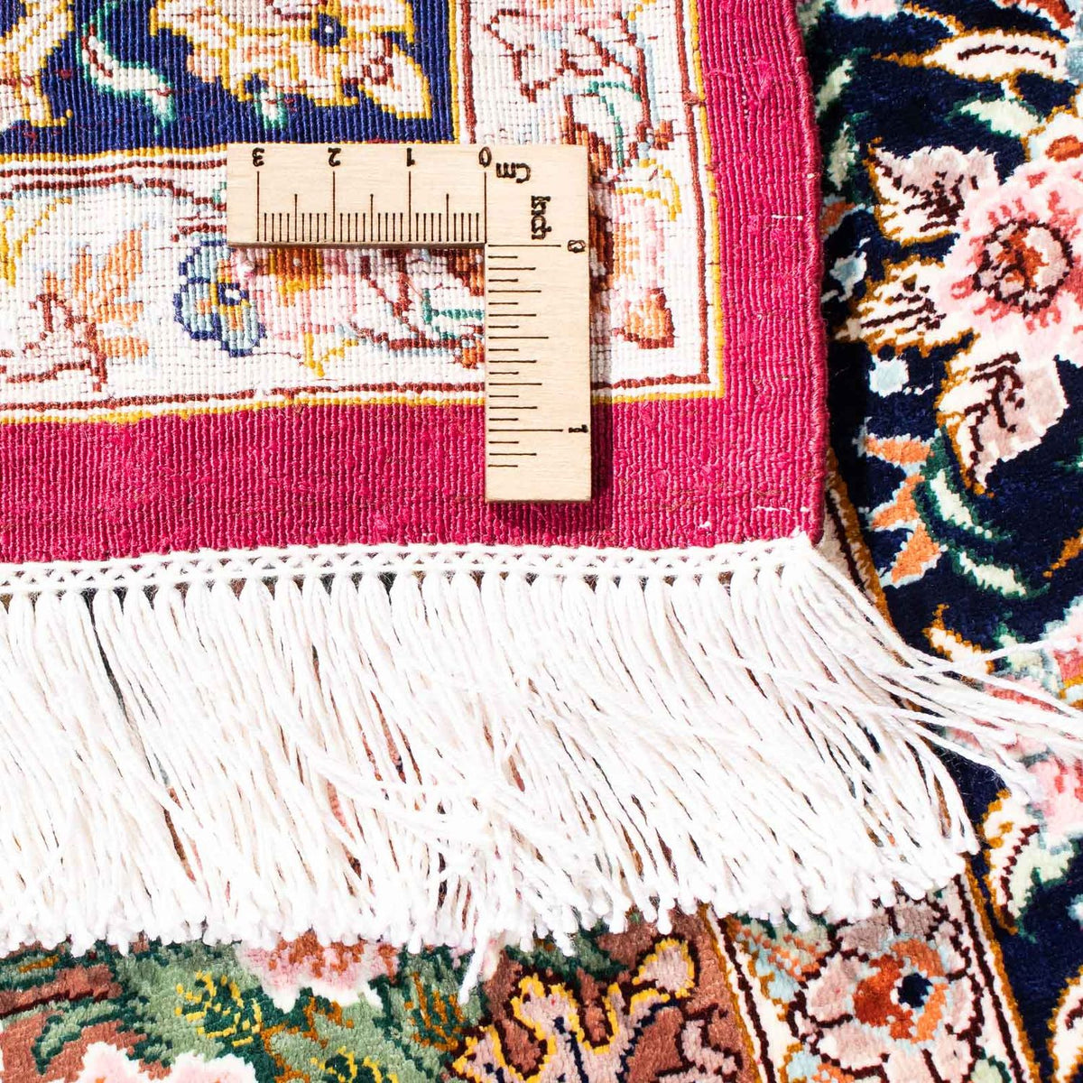 Dywan perski - Ghom - 119 x 79 cm - ciemna czerwień