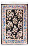 Qom Dywan 77x118cm - Dywan perski - Prostokątny / Ciemna czerwień / 77 x 118 cm Prostokątny